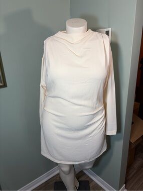 121. H&M Elegant Cream Long-Sleeve Mini Dress